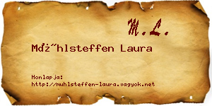 Mühlsteffen Laura névjegykártya