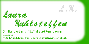 laura muhlsteffen business card